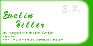 evelin hiller business card